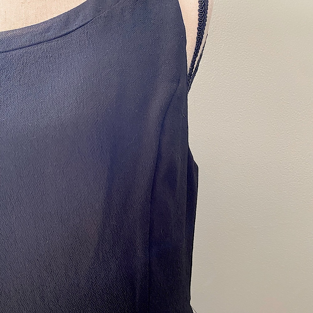 💻 ✨3for$15✨ LOFT outlet Little Black Dress, Midi size 8 - Picture 6 of 10